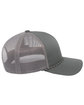 Pacific Headwear Trucker Snapback Braid Cap graphite ModelSide