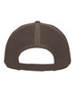 Pacific Headwear Trucker Snapback Hat BROWN ModelBack
