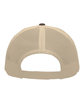 Pacific Headwear Trucker Snapback Hat brown/ khaki ModelBack