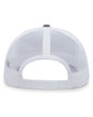 Pacific Headwear Trucker Snapback Hat graphite/ white ModelBack