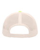 Pacific Headwear Trucker Snapback Hat grn glw/ beige ModelBack