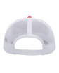 Pacific Headwear Trucker Snapback Hat red/ white ModelBack