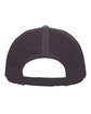 Pacific Headwear Trucker Snapback Hat jg tl/ ch/ jg tl ModelBack