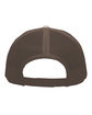 Pacific Headwear Trucker Snapback Hat khaki/ brown ModelBack