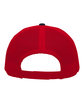 Pacific Headwear Trucker Snapback Hat navy/ red ModelBack