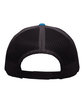 Pacific Headwear Trucker Snapback Hat pan tl/ charcoal ModelBack