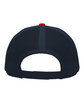 Pacific Headwear Trucker Snapback Hat navy/ red/ navy ModelBack