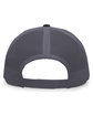 Pacific Headwear Trucker Snapback Hat black/ graphite ModelBack