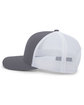 Pacific Headwear Trucker Snapback Hat graphite/ white FlatFront