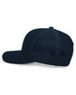 Pacific Headwear Trucker Snapback Hat navy FlatFront