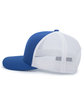 Pacific Headwear Trucker Snapback Hat royal/ white FlatFront
