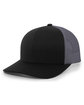 Pacific Headwear Trucker Snapback Hat black/ graphite ModelQrt