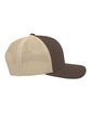 Pacific Headwear Trucker Snapback Hat brown/ khaki ModelSide