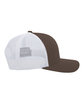 Pacific Headwear Trucker Snapback Hat brown/ white ModelSide