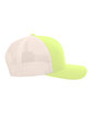 Pacific Headwear Trucker Snapback Hat grn glw/ beige ModelSide