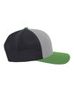 Pacific Headwear Trucker Snapback Hat hth gry/ l c/ gr ModelSide