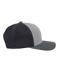 Pacific Headwear Trucker Snapback Hat ht gr/ lt c/ l c ModelSide