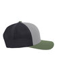 Pacific Headwear Trucker Snapback Hat ht gr/ lt ch/ mg ModelSide