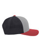 Pacific Headwear Trucker Snapback Hat ht gr/ lt ch/ vr ModelSide