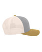 Pacific Headwear Trucker Snapback Hat ht gr/ bg/ am gd ModelSide