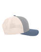 Pacific Headwear Trucker Snapback Hat ht gr/ bg/ oc bl ModelSide