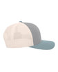 Pacific Headwear Trucker Snapback Hat HT GR/ BG/ SM BL ModelSide