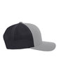 Pacific Headwear Trucker Snapback Hat hth gry/ lt char ModelSide