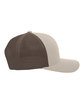 Pacific Headwear Trucker Snapback Hat khaki/ brown ModelSide