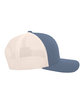 Pacific Headwear Trucker Snapback Hat ocean blue/ bge ModelSide