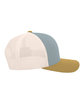 Pacific Headwear Trucker Snapback Hat smk bl/ bg/ a gd ModelSide