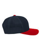 Pacific Headwear Trucker Snapback Hat navy/ red/ navy ModelSide
