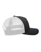 Pacific Headwear Snapback Trucker Cap blk/ wht/ blk ModelSide