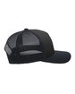 Pacific Headwear Snapback Trucker Cap black/ black ModelSide