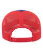 Pacific Headwear Perforated Trucker  Cap royl/ red/ royl ModelBack