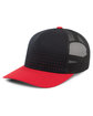 Pacific Headwear Perforated Trucker  Cap navy/ red ModelQrt