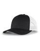 Pacific Headwear Perforated Trucker  Cap blk/ white/ blk ModelQrt