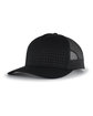 Pacific Headwear Perforated Trucker  Cap black/ reflctve ModelQrt