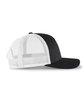 Pacific Headwear Perforated Trucker  Cap blk/ white/ blk ModelSide