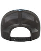 Pacific Headwear Snapback Trucker Hat BLACKFIN/ LT CHR ModelBack