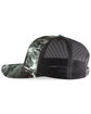 Pacific Headwear Snapback Trucker Hat BLK TIP/ LT CHRC FlatFront
