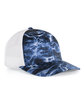 Pacific Headwear Snapback Trucker Hat BLUEFIN/ WHITE OFFront