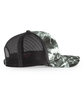 Pacific Headwear Snapback Trucker Hat BLK TIP/ LT CHRC ModelSide