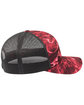 Pacific Headwear Snapback Trucker Hat crimson/ lt char ModelSide