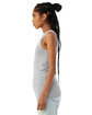 Bella + Canvas Ladies' Micro Ribbed Tank athletic heather ModelSide