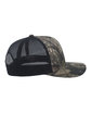 Pacific Headwear Snapback Trucker Cap brkup cntry/ blk ModelSide