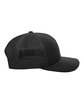 Pacific Headwear Trucker Snapback Cap black hthr/ blk ModelSide