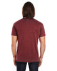 Threadfast Apparel Unisex Cross Dye Short-Sleeve T-Shirt black cherry ModelBack