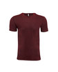 Threadfast Apparel Unisex Cross Dye Short-Sleeve T-Shirt black cherry OFFront