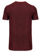 Threadfast Apparel Unisex Cross Dye Short-Sleeve T-Shirt black cherry OFBack