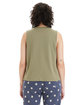 Alternative Ladies' Go-To Cropped Muscle T-Shirt military ModelBack